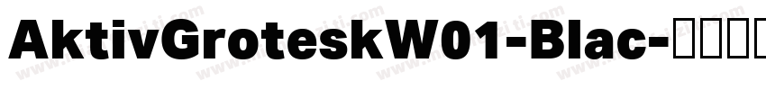 AktivGroteskW01-Blac字体转换