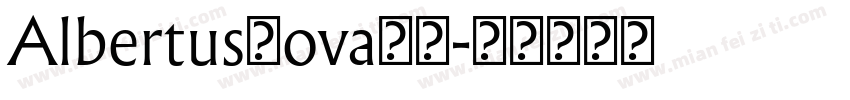 AlbertusNova字体字体转换