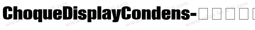 ChoqueDisplayCondens字体转换