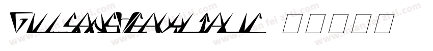 GillsansHeavyltalic字体转换