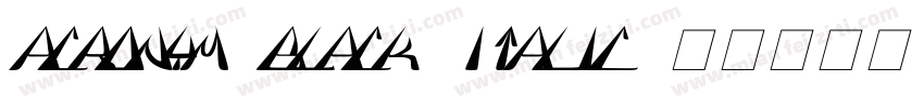 acronym.black-italic字体转换