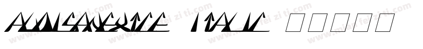 audisanextce-italic字体转换