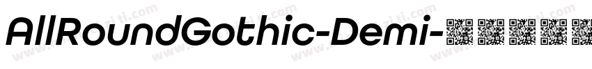 AllRoundGothic-Demi字体转换