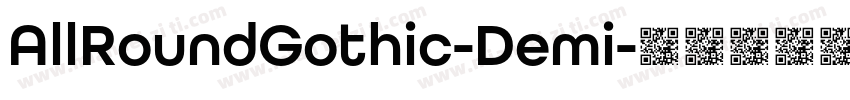 AllRoundGothic-Demi字体转换