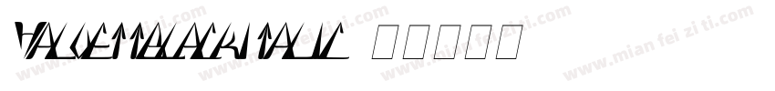 Halvettblackitalic字体转换