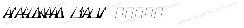 acaslonpro-ltalic字体转换