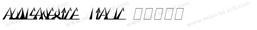 audisanextce-italic字体转换
