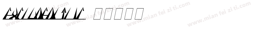 excludedltlic字体转换