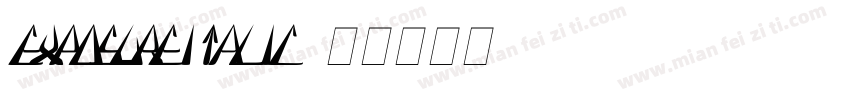 exposureitalic字体转换