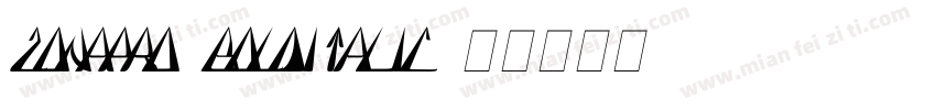zonapro-bolditalic字体转换