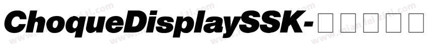 ChoqueDisplaySSK字体转换