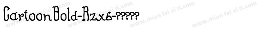 CartoonBold-Rzx6字体转换