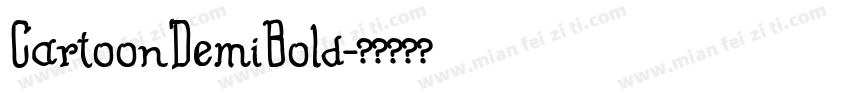 CartoonDemiBold字体转换