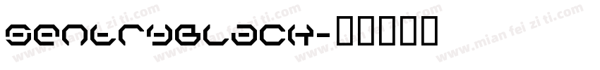 SentryBlack字体转换