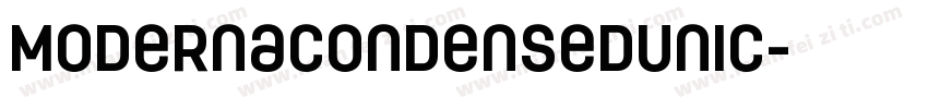 ModernaCondensedUnic字体转换