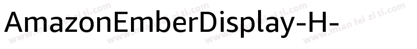 AmazonEmberDisplay-H字体转换
