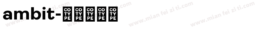ambit字体转换