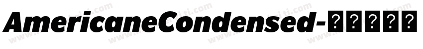 AmericaneCondensed字体转换