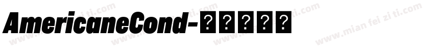 AmericaneCond字体转换