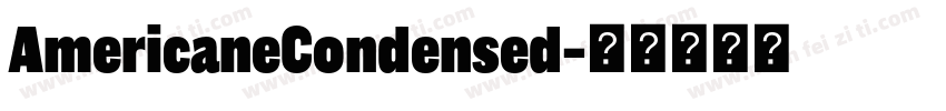 AmericaneCondensed字体转换