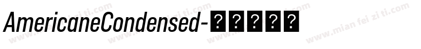 AmericaneCondensed字体转换