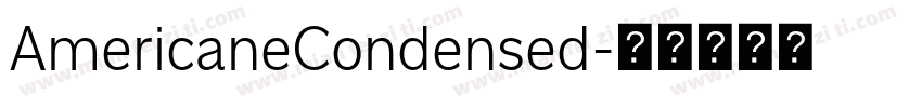 AmericaneCondensed字体转换