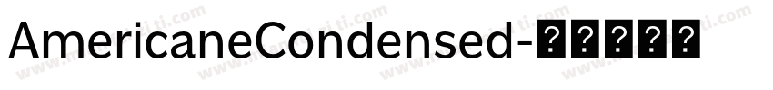 AmericaneCondensed字体转换