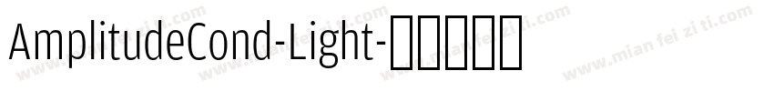 AmplitudeCond-Light字体转换