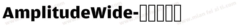 AmplitudeWide字体转换
