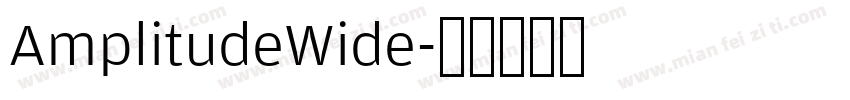 AmplitudeWide字体转换
