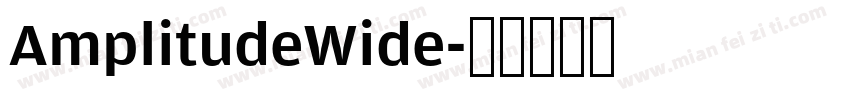 AmplitudeWide字体转换