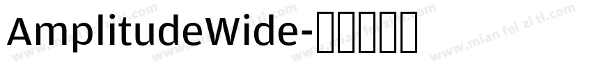 AmplitudeWide字体转换