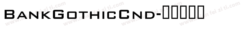 BankGothicCnd字体转换