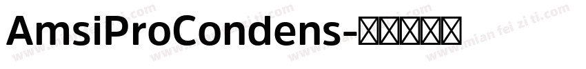 AmsiProCondens字体转换