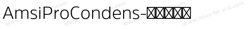 AmsiProCondens字体转换