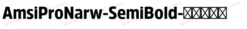 AmsiProNarw-SemiBold字体转换