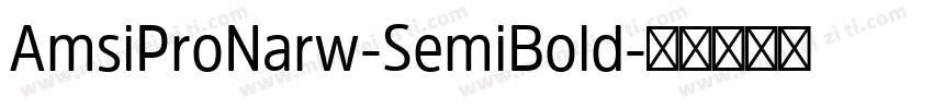 AmsiProNarw-SemiBold字体转换