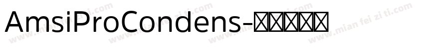AmsiProCondens字体转换