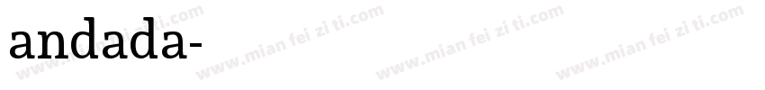 andada字体转换