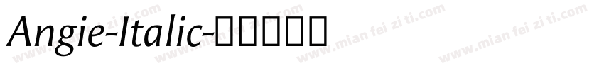 Angie-Italic字体转换