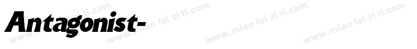Antagonist字体转换