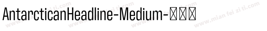 AntarcticanHeadline-Medium字体转换
