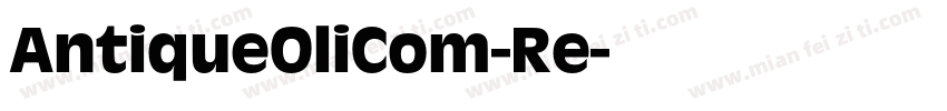 AntiqueOliCom-Re字体转换