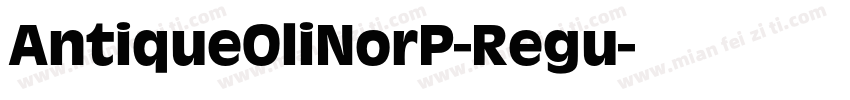 AntiqueOliNorP-Regu字体转换