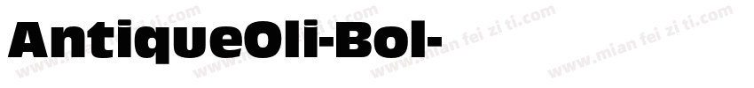 AntiqueOli-Bol字体转换