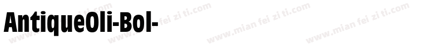 AntiqueOli-Bol字体转换