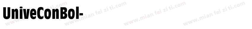 UniveConBol字体转换