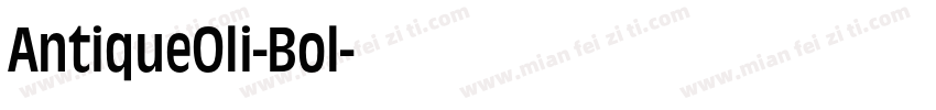 AntiqueOli-Bol字体转换
