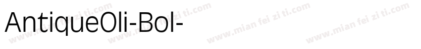 AntiqueOli-Bol字体转换