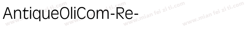 AntiqueOliCom-Re字体转换